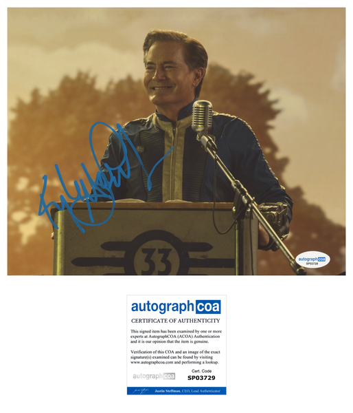 Kyle Maclachlan Fallout Signed Autograph 8x10 Photo ACOA