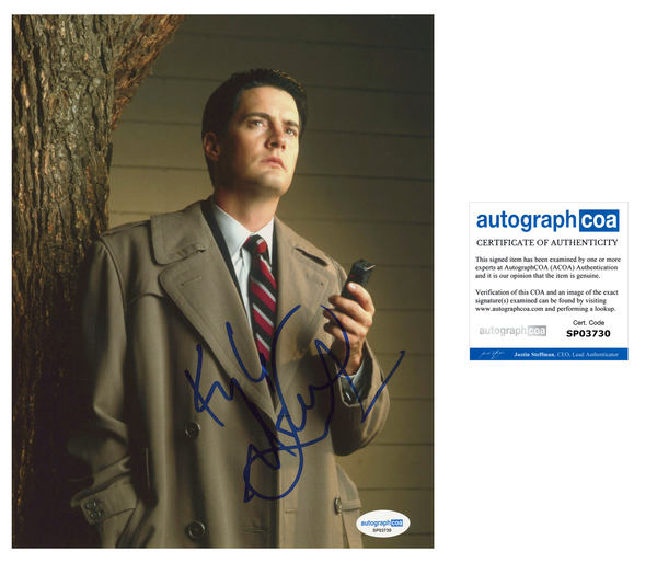 Kyle Maclachlan Twin Peaks Signed Autograph 8x10 Photo ACOA
