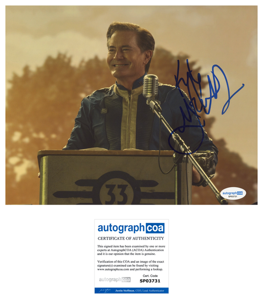 Kyle Maclachlan Fallout Signed Autograph 8x10 Photo ACOA