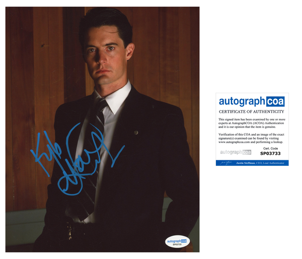Kyle Maclachlan Twin Peaks Signed Autograph 8x10 Photo ACOA