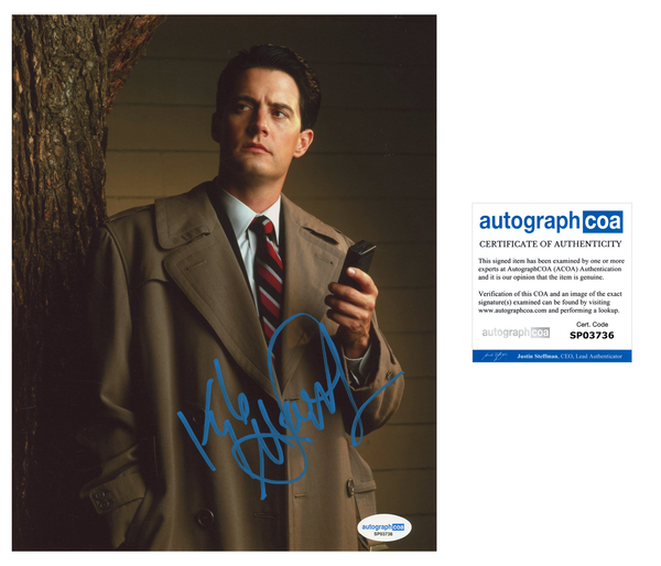 Kyle Maclachlan Twin Peaks Signed Autograph 8x10 Photo ACOA