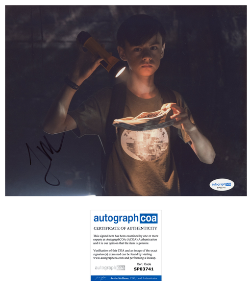 Jaeden Martell IT Signed Autograph 8x10 Photo ACOA