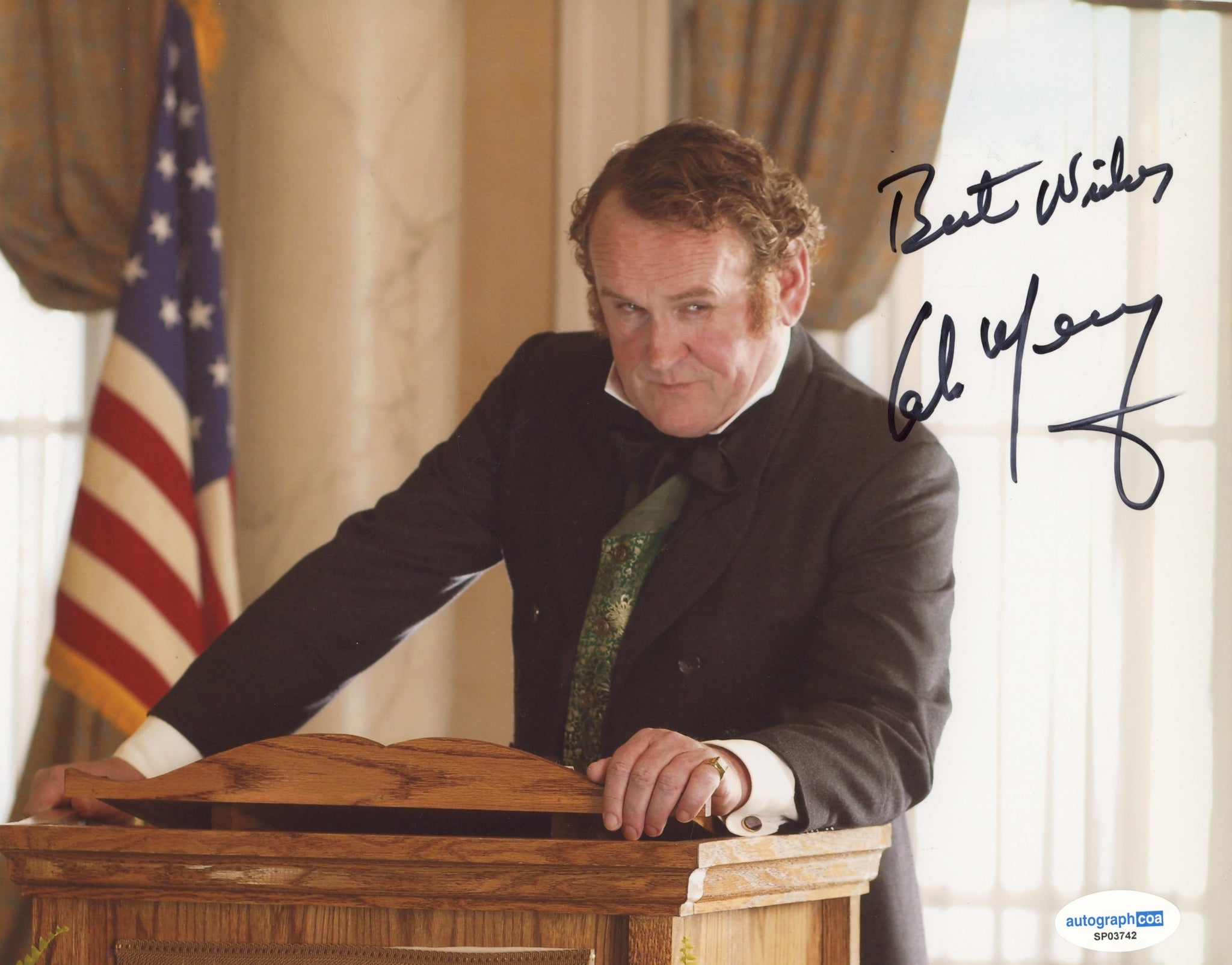 Colm Meaney Hell on Wheels Signed Autograph 8x10 Photo ACOA