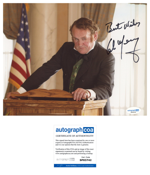 Colm Meaney Hell on Wheels Signed Autograph 8x10 Photo ACOA