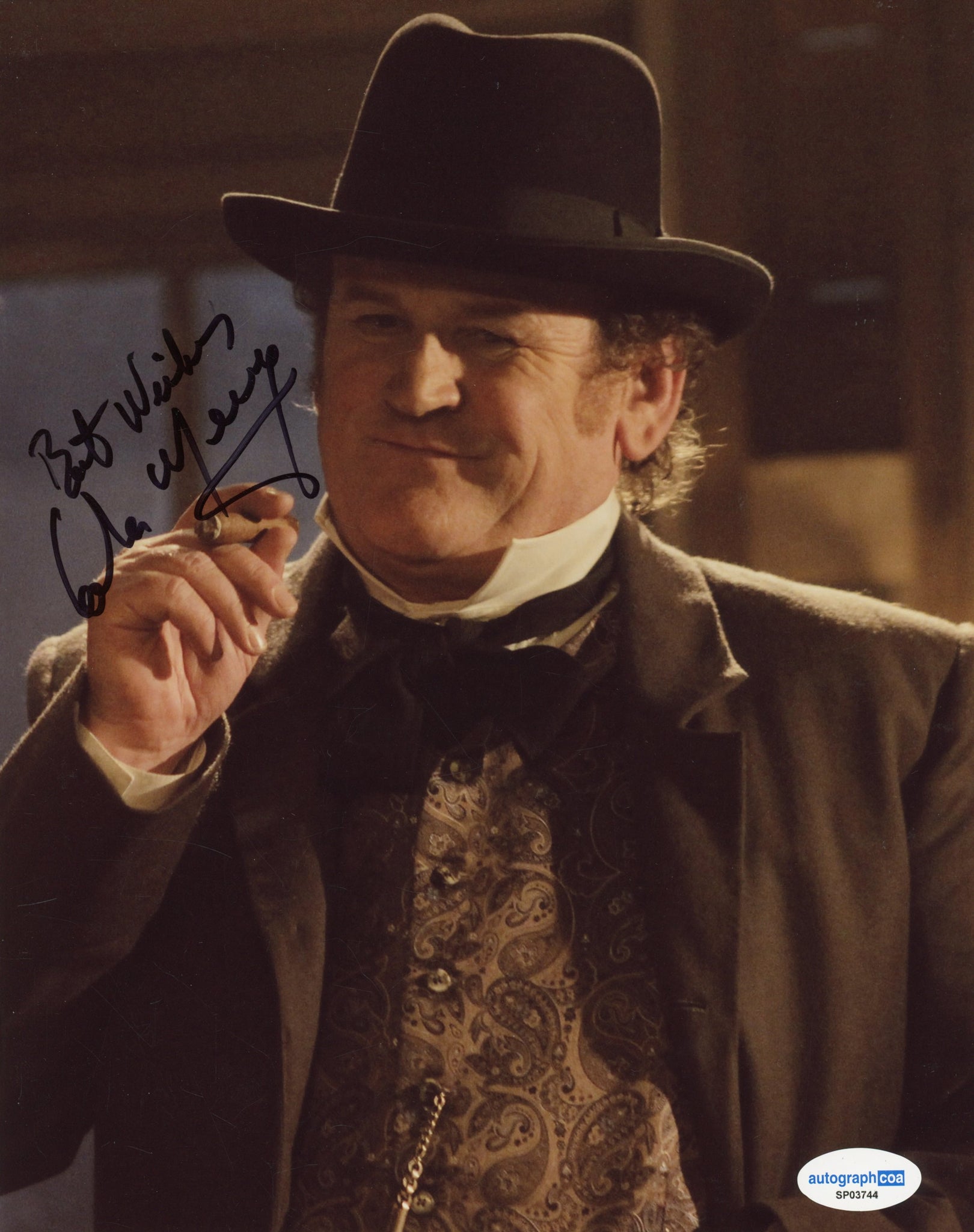 Colm Meaney Hell on Wheels Signed Autograph 8x10 Photo ACOA