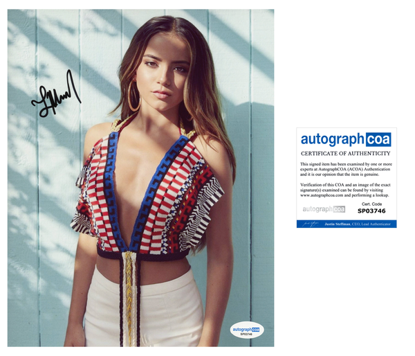 Isabela Merced Sexy Signed Autograph 8x10 Photo ACOA