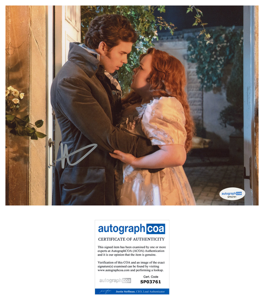 Luke Newton Bridgerton Signed Autograph 8x10 Photo ACOA