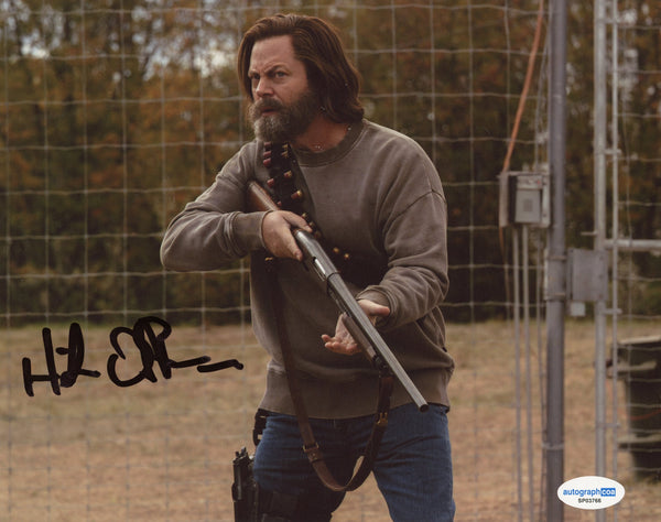 Nick Offerman Last of Us Signed Autograph 8x10 Photo ACOA