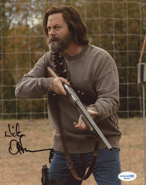 Nick Offerman Last of Us Signed Autograph 8x10 Photo ACOA