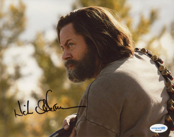 Nick Offerman Last of Us Signed Autograph 8x10 Photo ACOA