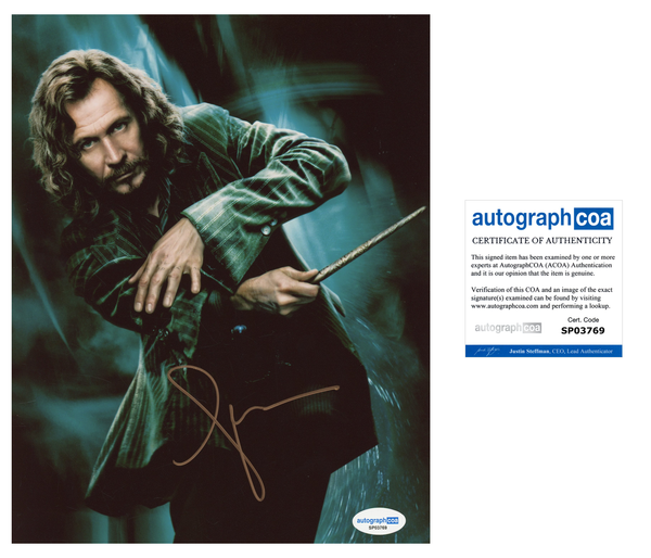 Gary Oldman Harry Potter Signed Autograph 8x10 Photo ACOA