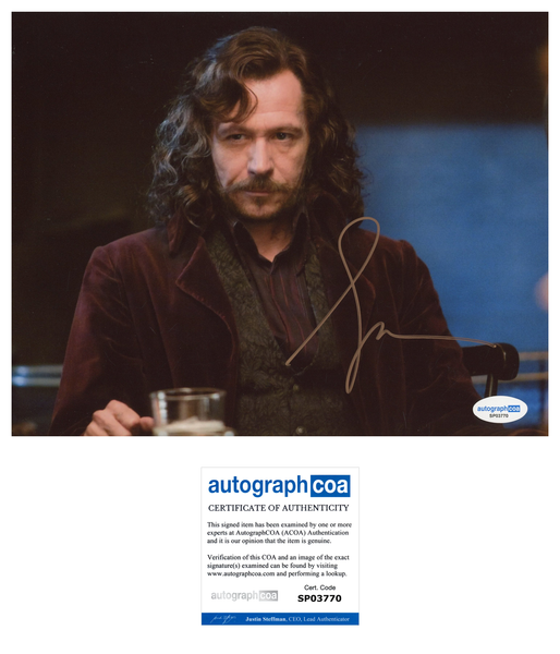 Gary Oldman Harry Potter Signed Autograph 8x10 Photo ACOA