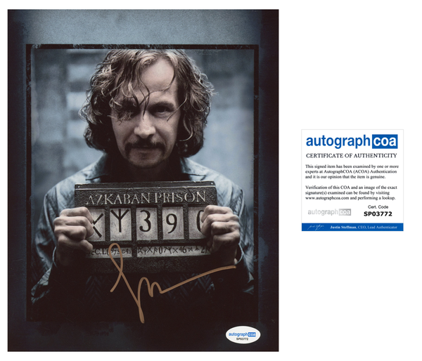 Gary Oldman Harry Potter Signed Autograph 8x10 Photo ACOA