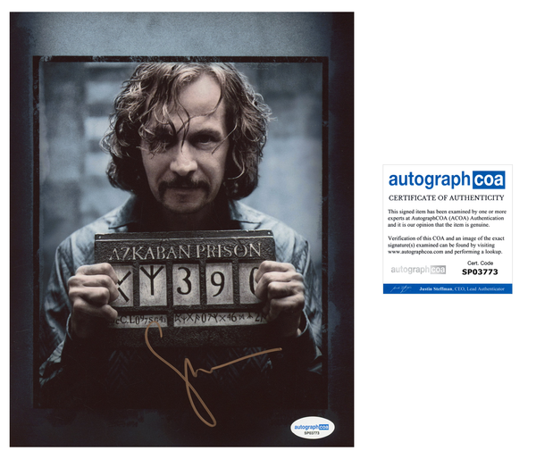 Gary Oldman Harry Potter Signed Autograph 8x10 Photo ACOA