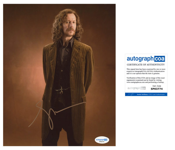 Gary Oldman Harry Potter Signed Autograph 8x10 Photo ACOA