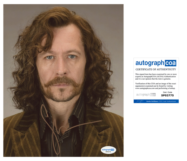 Gary Oldman Harry Potter Signed Autograph 8x10 Photo ACOA