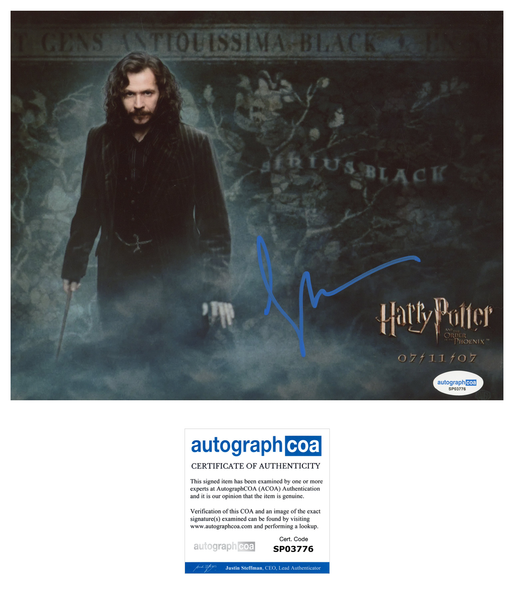 Gary Oldman Harry Potter Signed Autograph 8x10 Photo ACOA