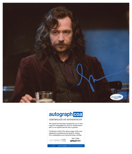 Gary Oldman Harry Potter Signed Autograph 8x10 Photo ACOA