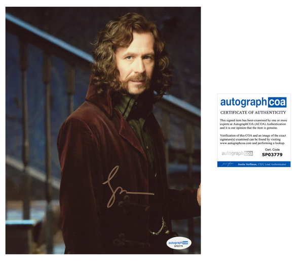 Gary Oldman Harry Potter Signed Autograph 8x10 Photo ACOA