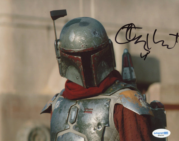 Timothy Olyphant Mandalorian Signed Autograph 8x10 Photo ACOA