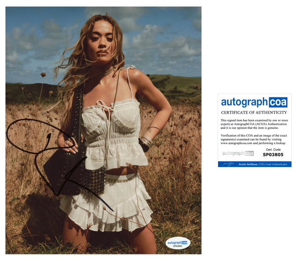 Rita Ora Sexy Signed Autograph 8x10 Photo ACOA
