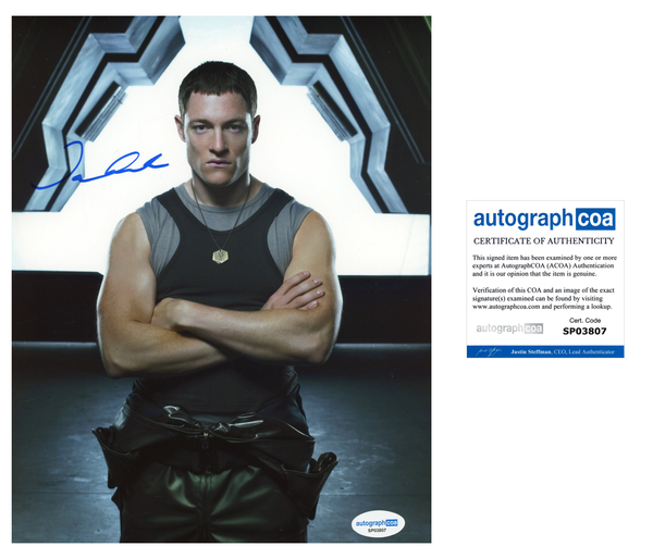 Tahmoh Penikett Battlestar Signed Autograph 8x10 Photo ACOA