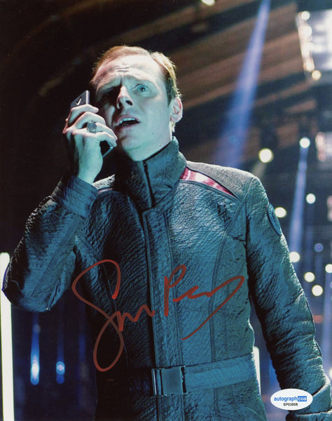 Simon Pegg Star Trek Signed Autograph 8x10 Photo ACOA