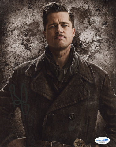 Brad Pitt Inglorious Basterds Signed Autograph 8x10 Photo ACOA
