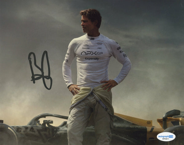 Brad Pitt F1 Signed Autograph 8x10 Photo ACOA