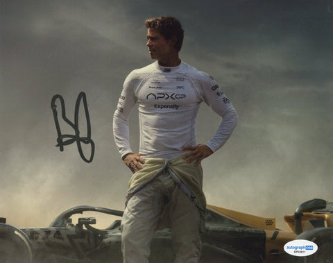 Brad Pitt F1 Signed Autograph 8x10 Photo ACOA
