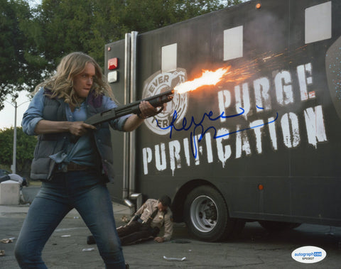 Leven Rambin Purge Signed Autograph 8x10 Photo ACOA