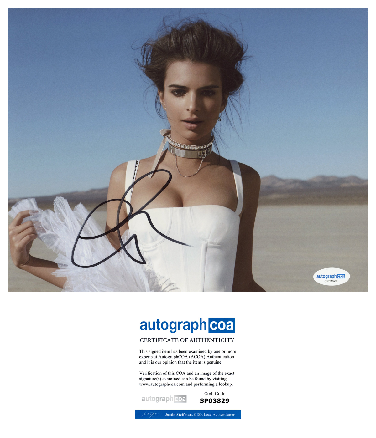Emily Ratajkowski Sexy Signed Autograph 8x10 Photo ACOA– Outlaw Hobbies ...