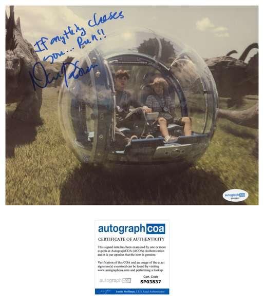 Nick Robinson Jurassic World Signed Autogrpah 8x10 Photo Very Rare Quote