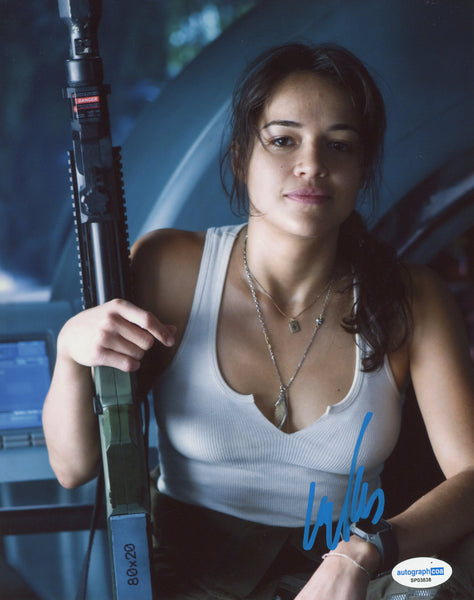 Michelle Rodriguez Avatar Signed Autograph 8x10 Photo ACOA