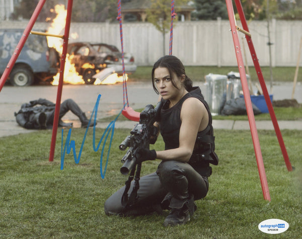 Michelle Rodriguez Resident Evil Signed Autograph 8x10 Photo ACOA