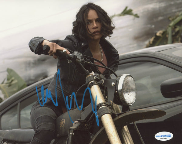 Michelle Rodriguez Fast and Furious Signed Autograph 8x10 Photo ACOA