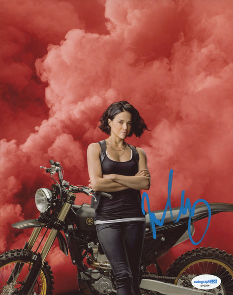 Michelle Rodriguez Fast and Furious Signed Autograph 8x10 Photo ACOA