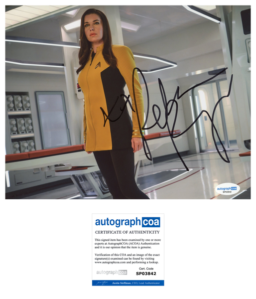 Rebecca Romijn Star Trek Signed Autograph 8x10 Photo ACOA