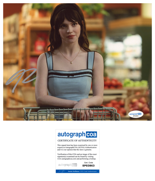 Sophie Thatcher Companion Signed Autograph 8x10 Photo ACOA