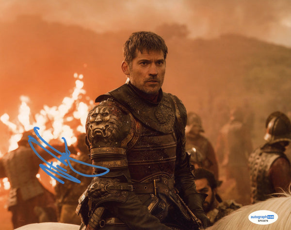 Nikolaj Coster Waldau Game of Thrones Signed Autograph 8x10 Photo ACOA