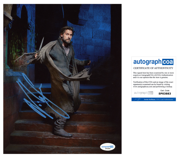 Nikolaj Coster Waldau Game of Thrones Signed Autograph 8x10 Photo ACOA