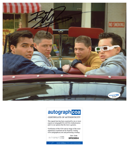 Billy Zane Back to the Future Signed Autograph 8x10 Photo ACOA