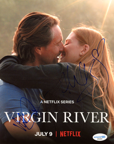 Martin Henderson Alexandra Breckinridge Virgin River Signed Autograph 8x10 Photo ACOA