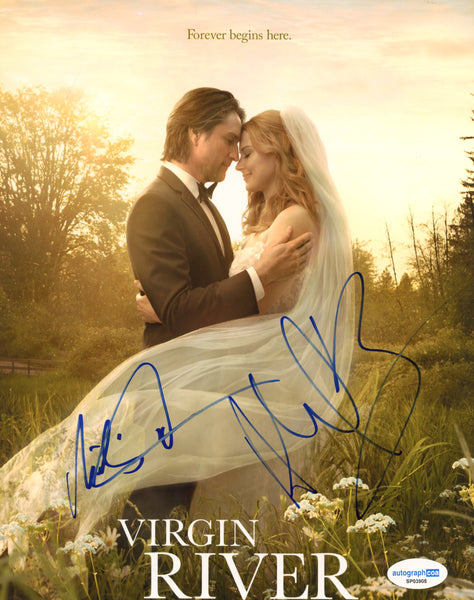 Martin Henderson Alexandra Breckinridge Virgin River Signed Autograph 8x10 Photo ACOA