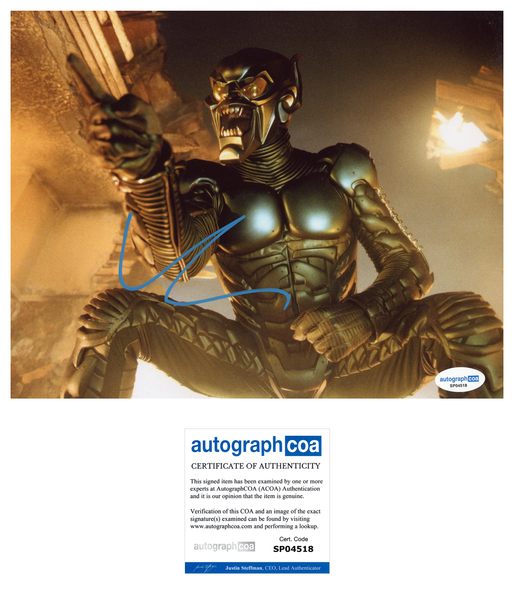 Willem Dafoe Spider-Man Signed Autograph 8x10 photo ACOA - Outlaw Hobbies Authentic Autographs