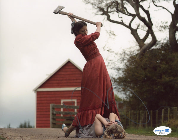 Mia Goth Pearl Signed Autograph 8x10 Photo ACOA