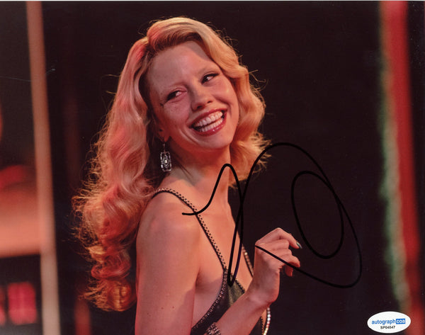 Mia Goth Pearl Signed Autograph 8x10 Photo ACOA