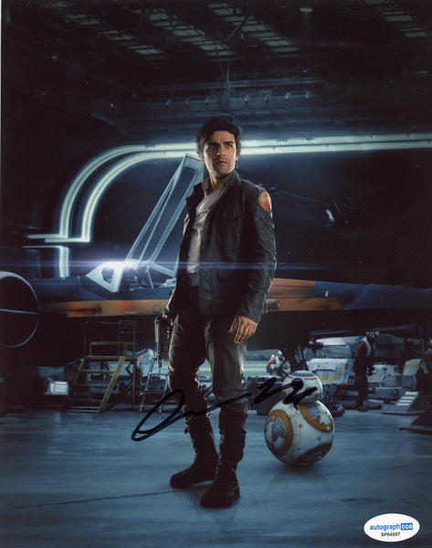 Oscar Isaac Star Wars Signed Autograph 8x10 Photo ACOA