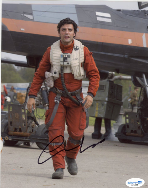 Oscar Isaac Star Wars Signed Autograph 8x10 Photo ACOA