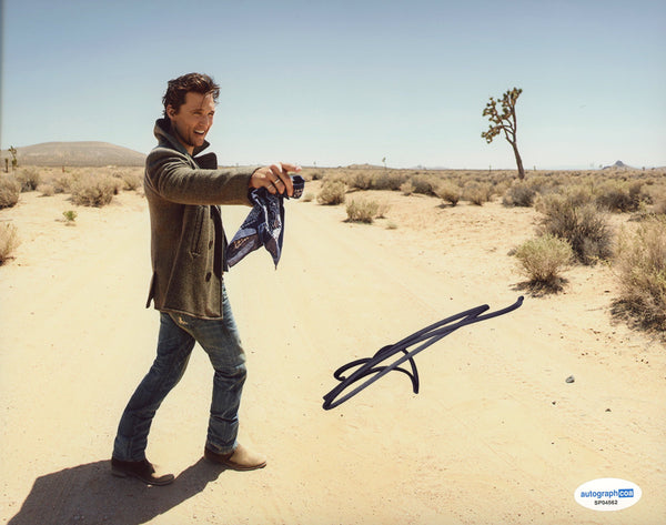 Matthew McConaughey Interstellar Signed Autograph 8x10 Photo ACOA